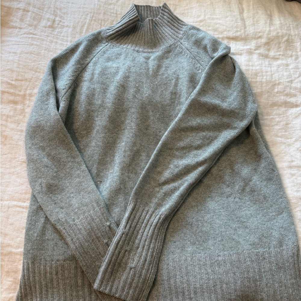 Kinross Cashmere mock neck sweater